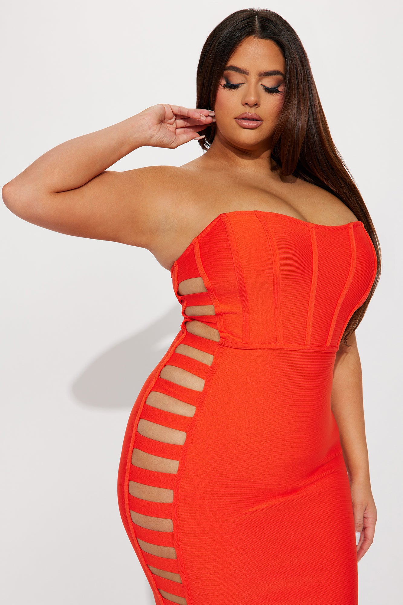 Banks Bandage Midi Dress - Orange