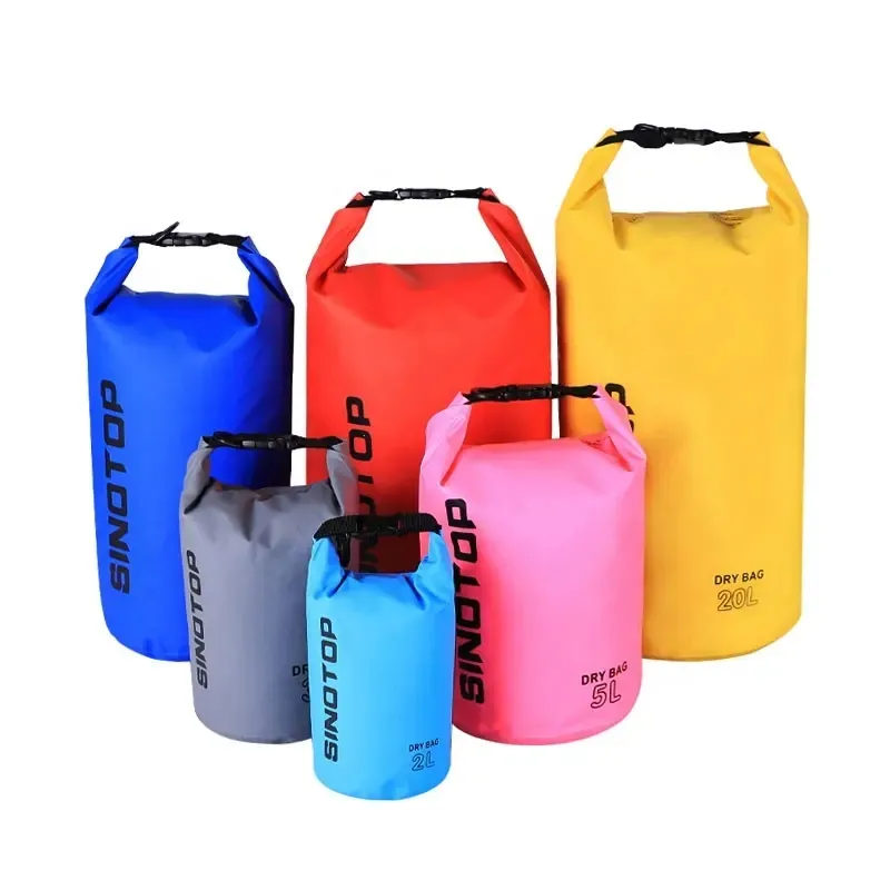 Custom Print Logo RTS 2L 5L 10L 15L 20L 30L Hiking Swim 500D PVC Bolsas Impermeables Ocean Pack Waterproof Dry Bag