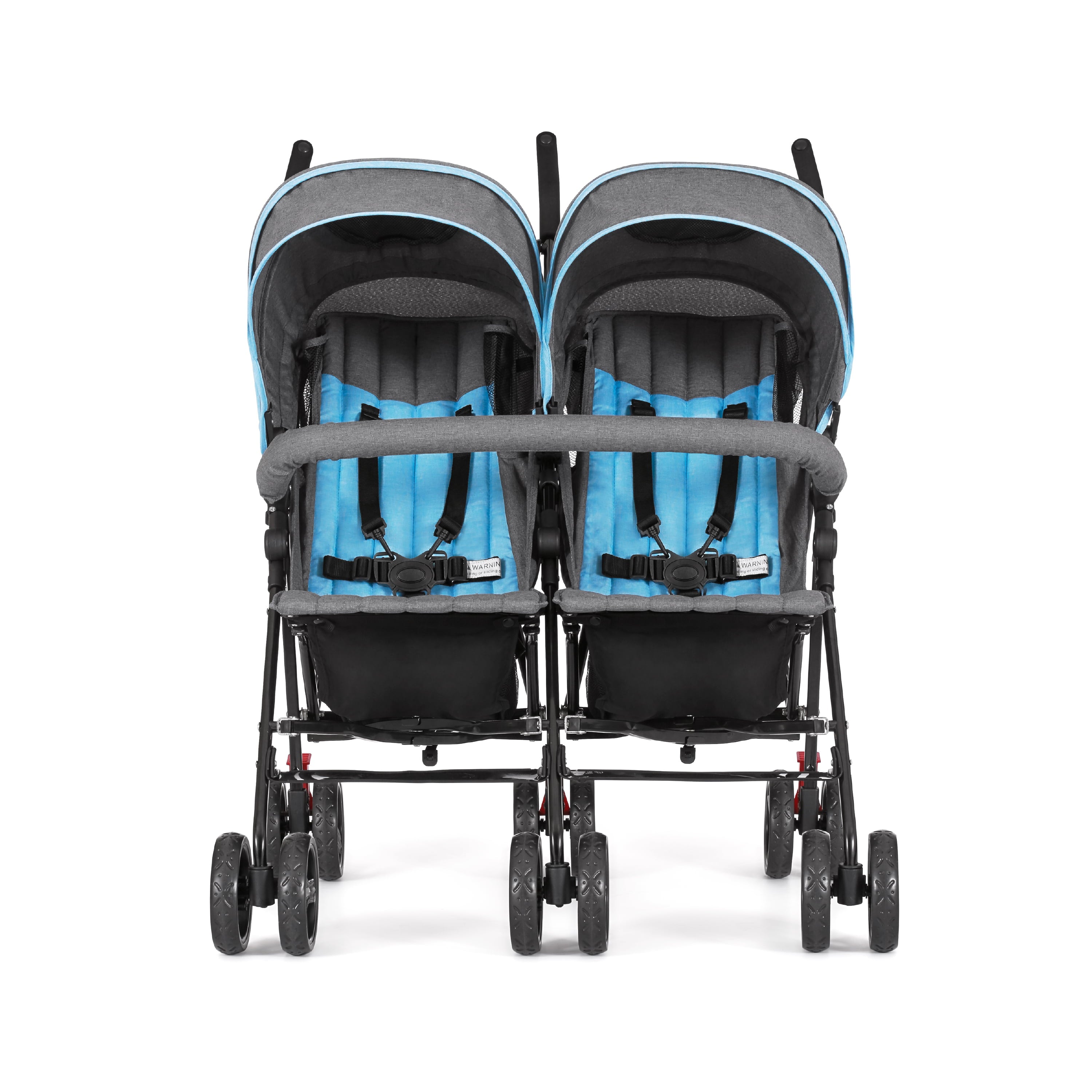 Dream On Me Volgo Twin Umbrella Stroller, Mint and Dark Grey