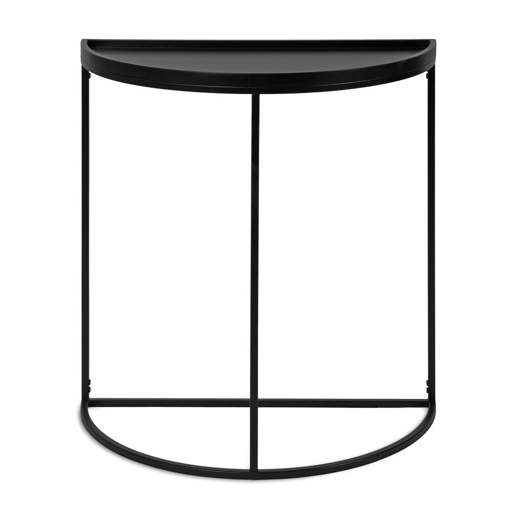 Kate and Laurel Dorrah Half Circle Console Table