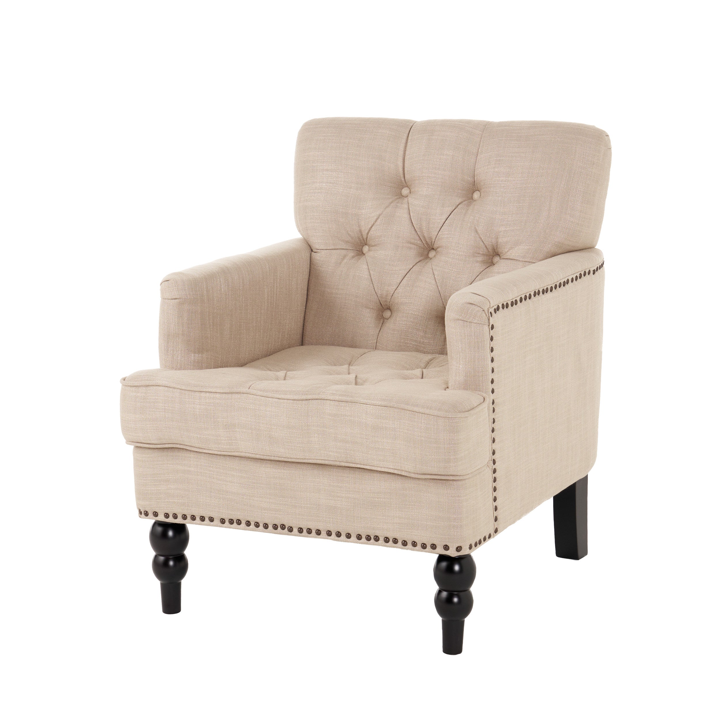 Madene Tufted Back Fabric Club Chair