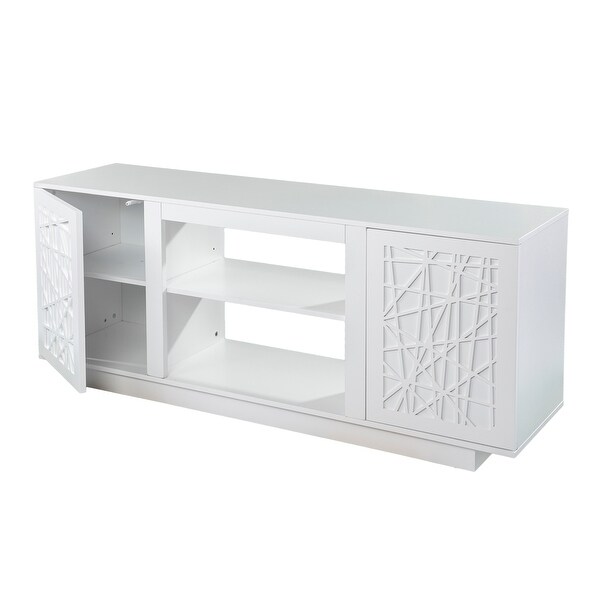 SEI Furniture Delgrave Two-Door Media TV Stand