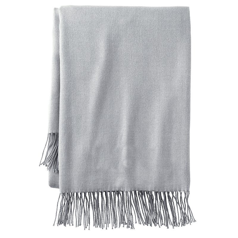 Lands' End CashTouch Herringbone Throw