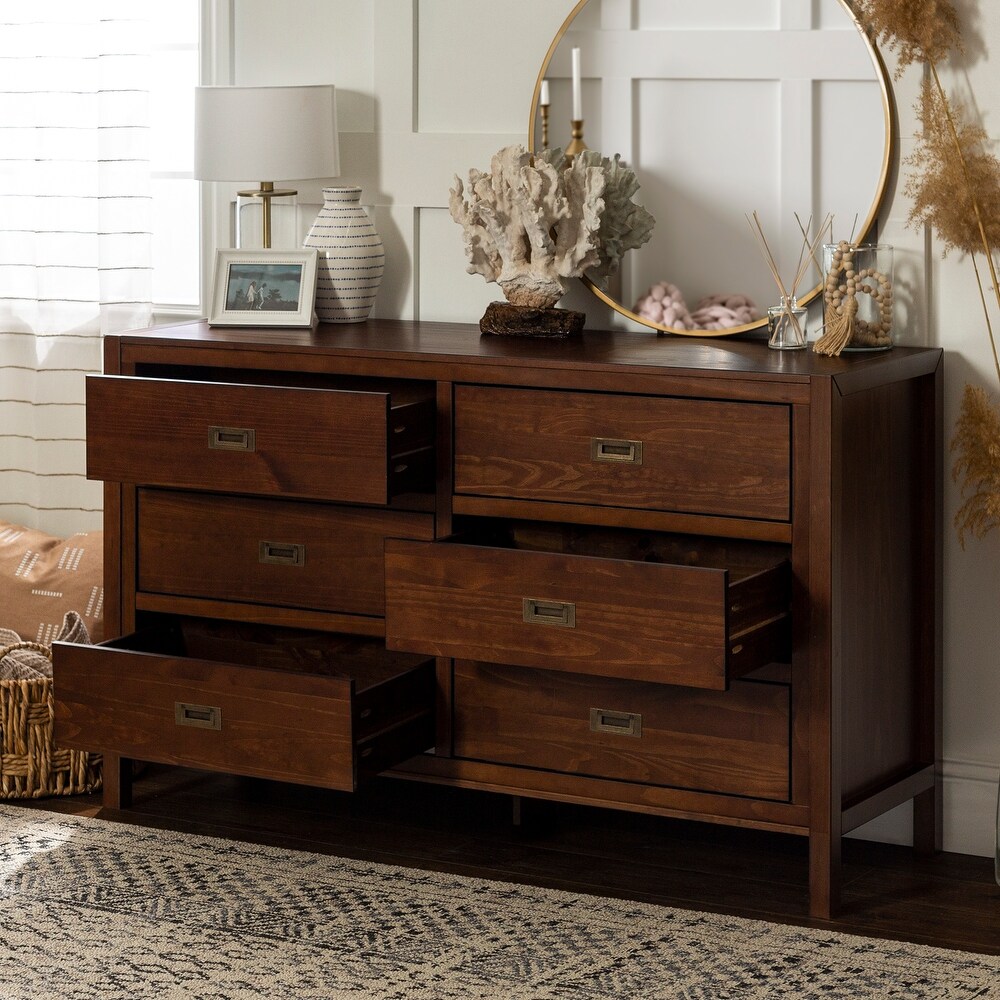 Middlebrook Modern Solid Wood 6 Drawer Dresser