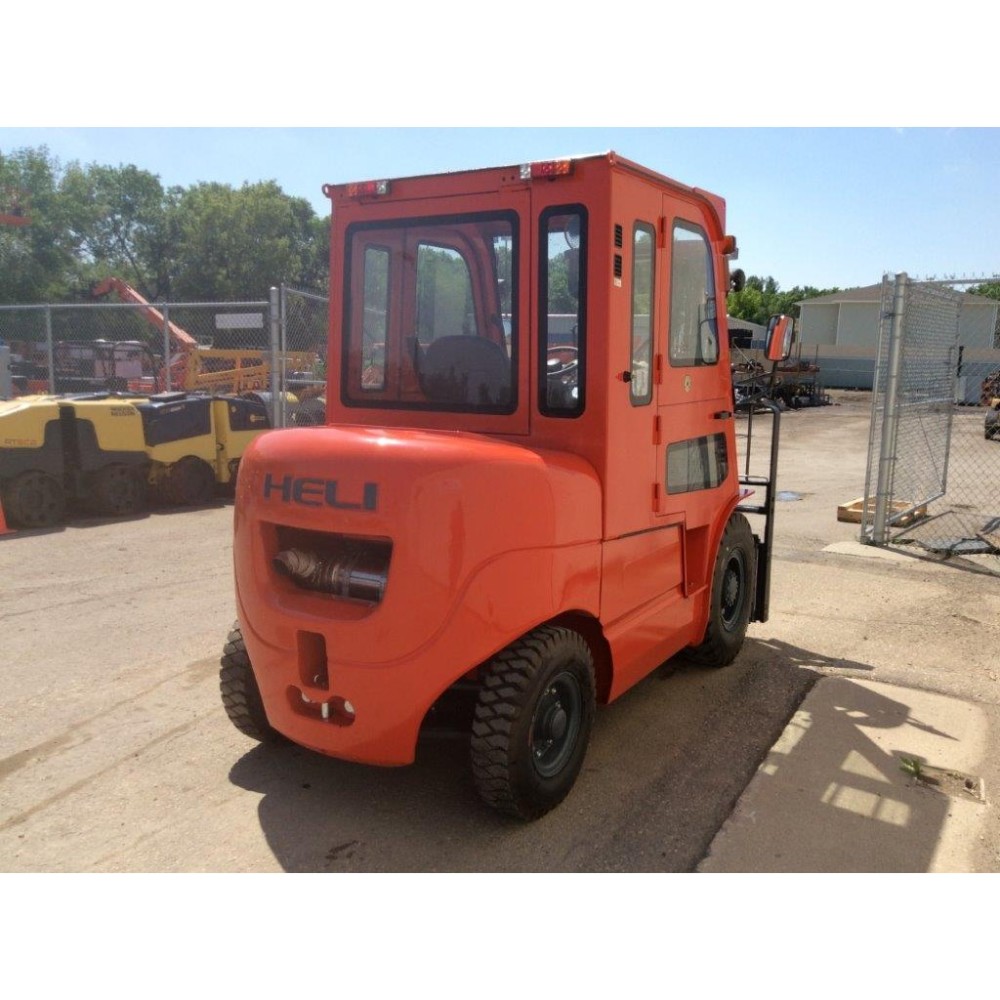 Heli Americas Mast Forklift with Cab 8000 Lbs H Series Diesel IC Pneumatic Tires ;