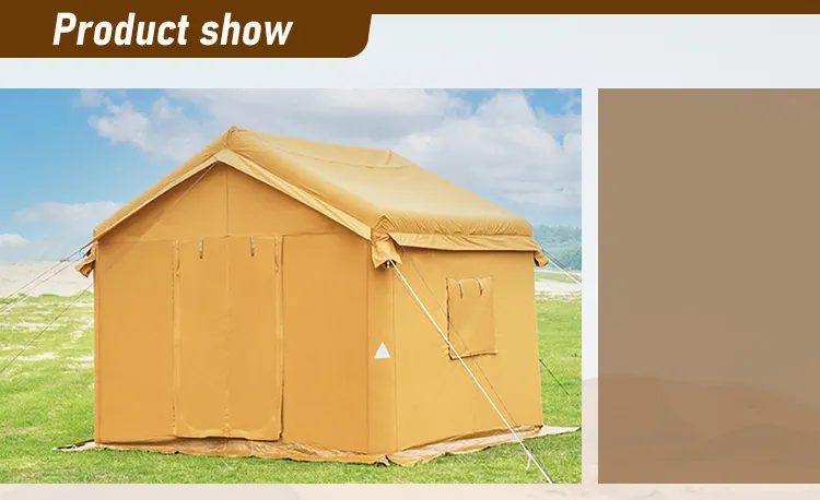 large glamping inflatable campinig tent air tent with mesh window luxury family camping tent for outdoor