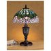 Meyda Tiffany 30343 Stained Glass / Tiffany Accent Table Lamp From The Cabbage Rose