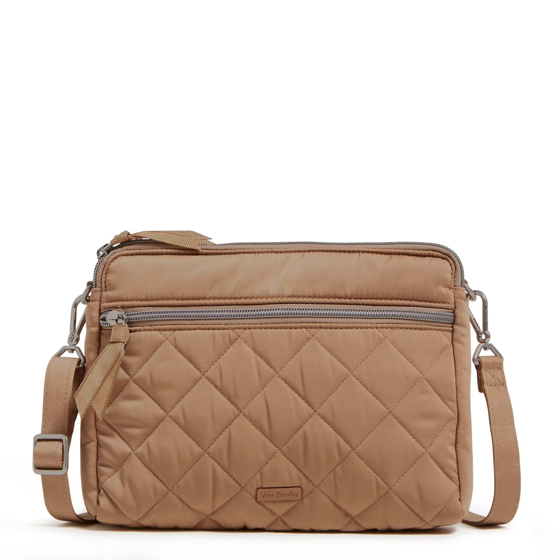 Triple Compartment Crossbody Bag