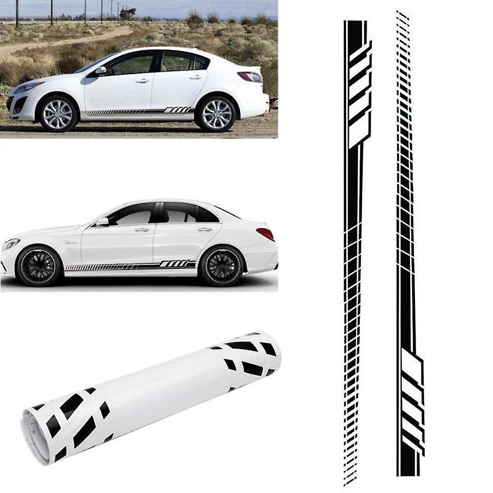 Car Auto Body Stickers Long Stripe Side Skirt Decoration Vinyl Decals