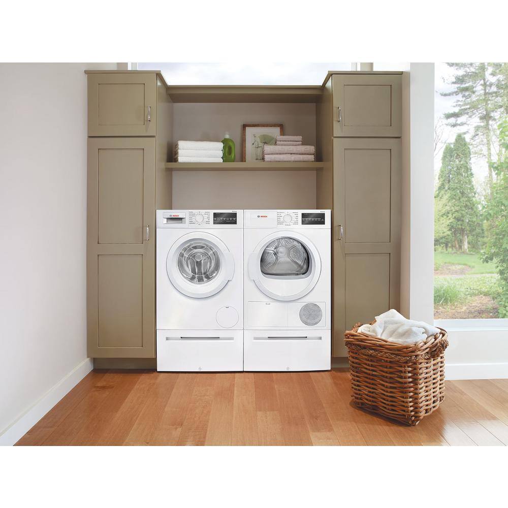 Bosch 300 Series 24 in. 2.2 cu. ft. High-Efficiency Front Load Washer in White ENERGY STAR WGA12400UC