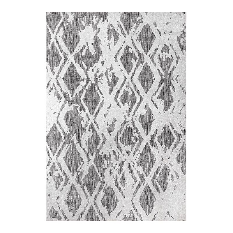 nuLOOM Blaire Textured Lattice Indoor/Outdoor Area Rug