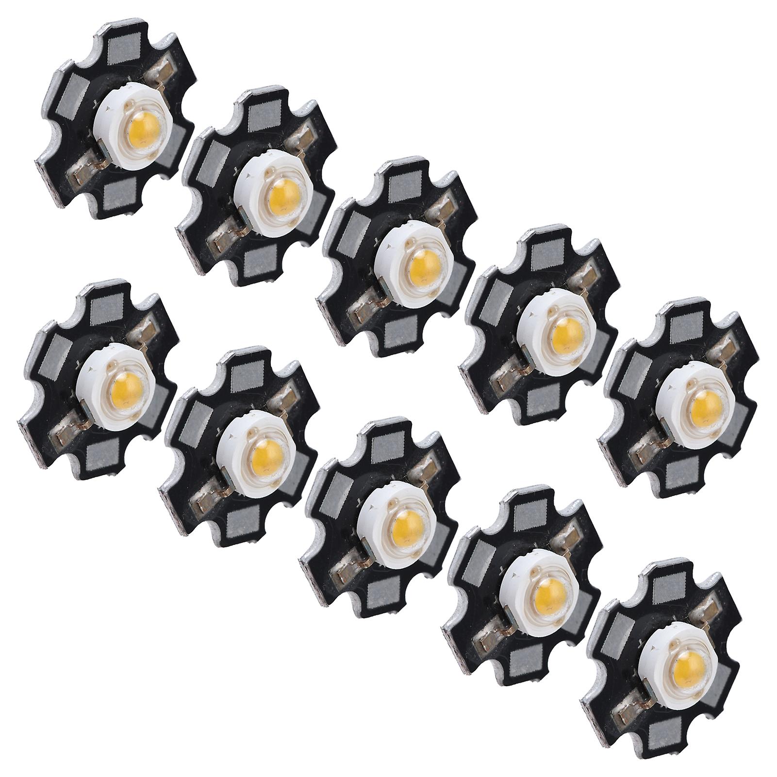 10pcs Ultra Bright Led Chip 3v Diy Light Beads For Ceiling Light Downlight Flashlight Table Lampwarm Light 3000k 3w