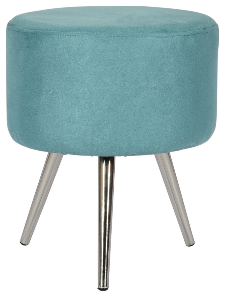 LOLA Glamorous Velvet Stool   Midcentury   Vanity Stools And Benches   by Foreign Affairs Home Decor  Houzz