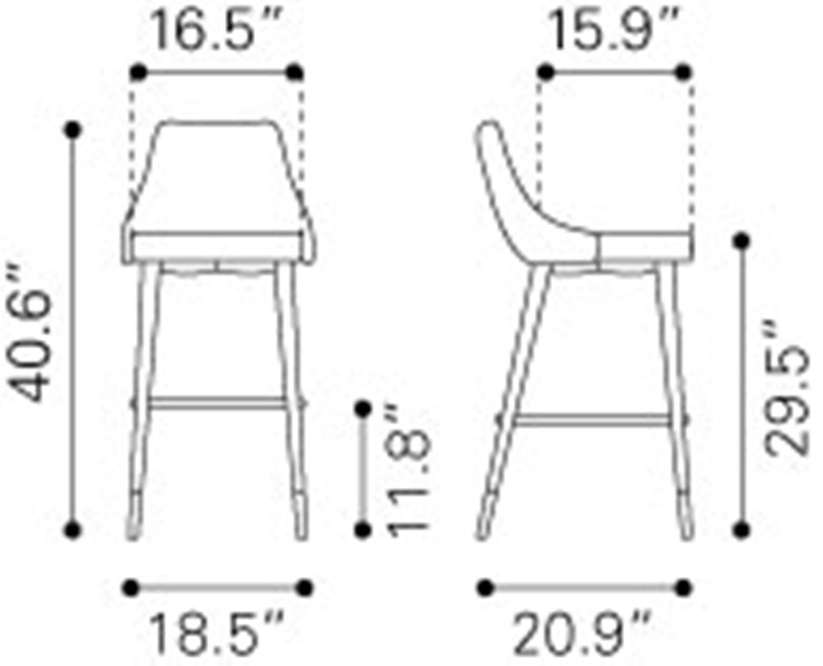 Modern Contemporary Bar Side Stool Chair Barstool， Yellow， Velvet Fabric Stainless Steel