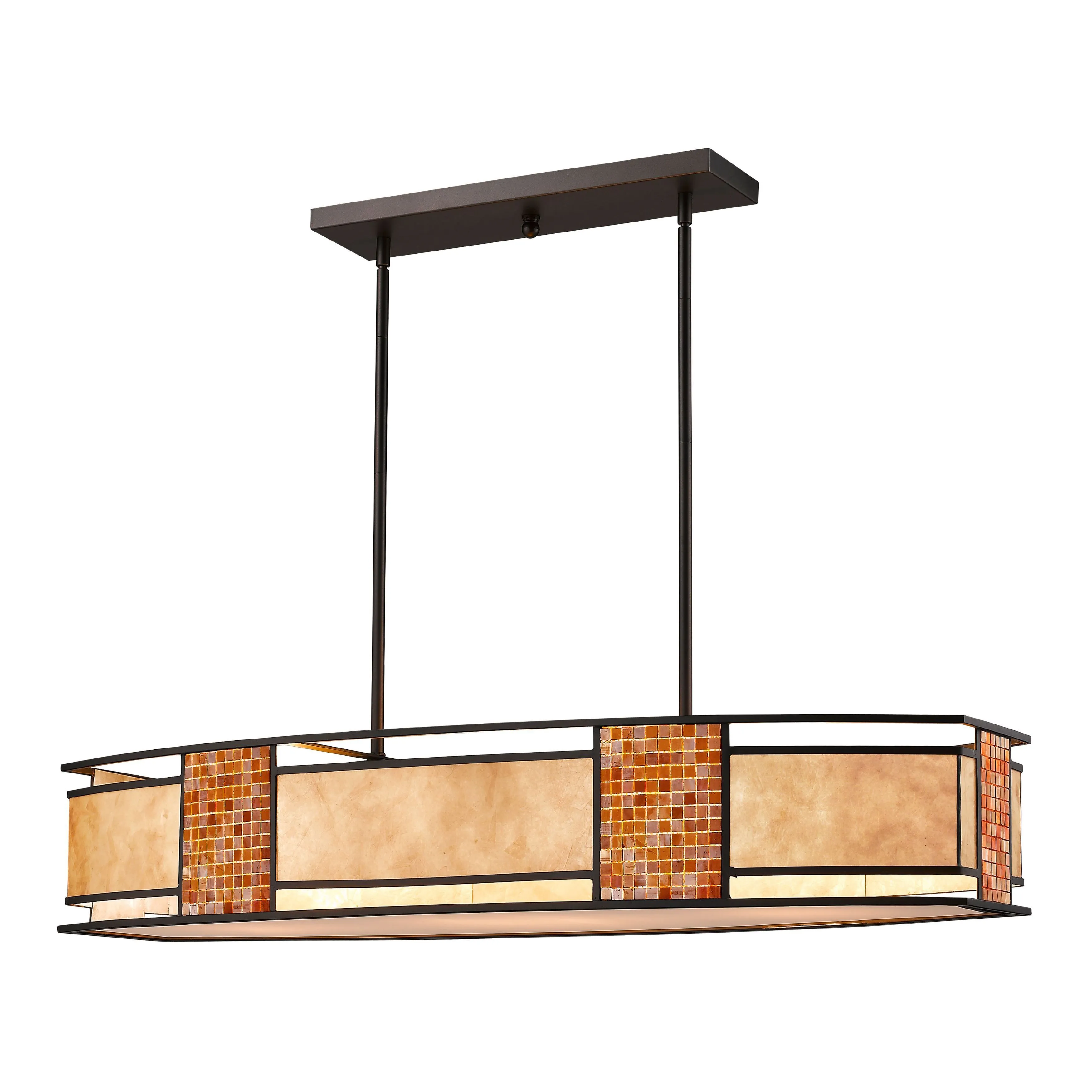 Parkwood 4 Light Island/Billiard - Bronze