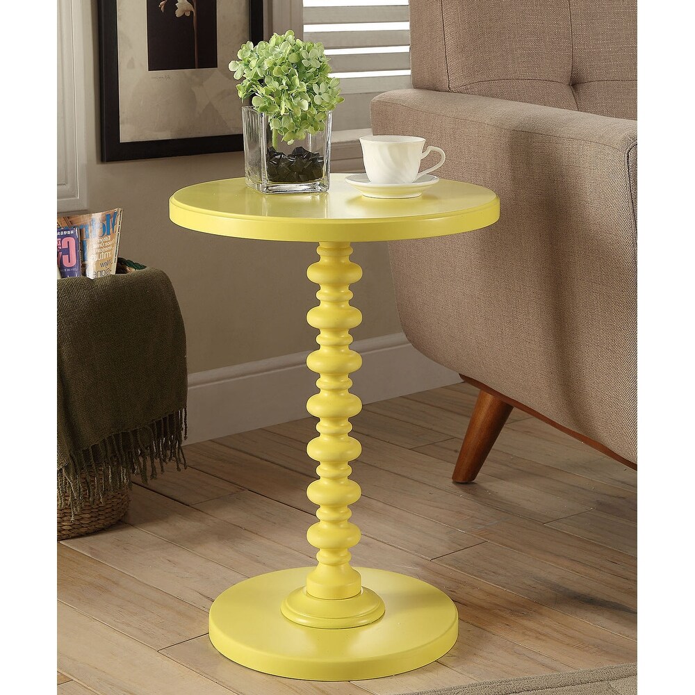 Salisa Round Wooden Side Table