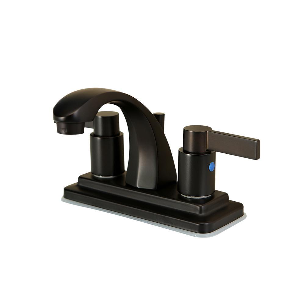 Kingston Brass Everett 4 in Centerset 2Handle HighArc Bathroom Faucet in Oil Rubbed Bronze