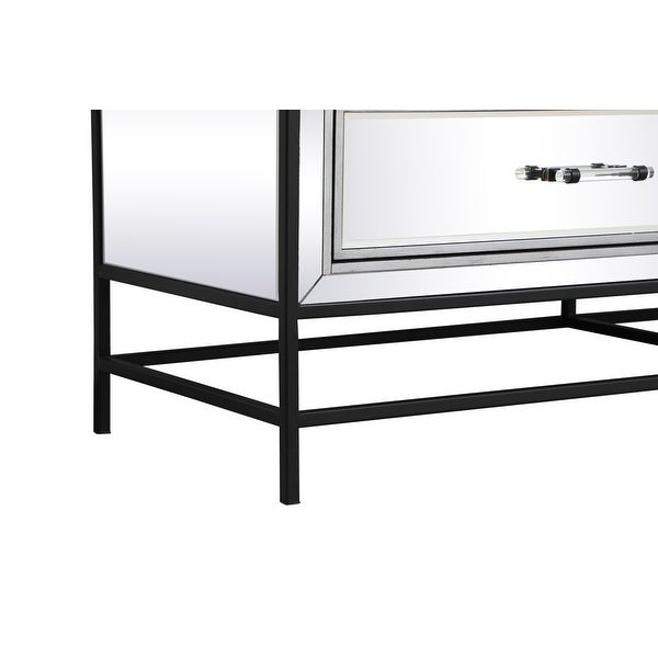 Modern Mirrored End Table