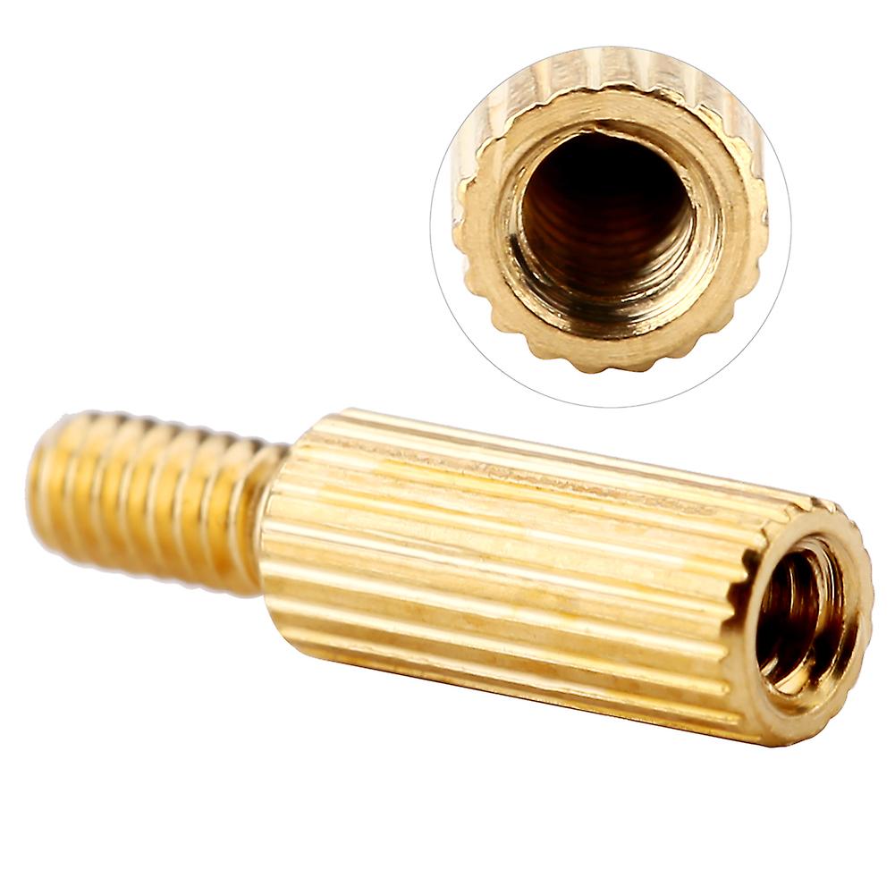 100pcs M2 Brass Single-head Male Female Spacer Standoff Camera Pcb Thread Pillar Studs (m2*7+4)