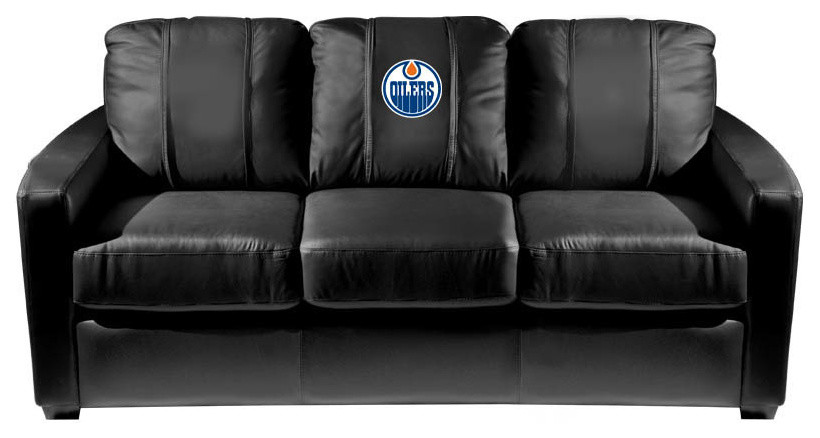 Edmonton Oilers NHL Silver Sofa   Contemporary   Sofas   by DreamSeats LLC  Houzz