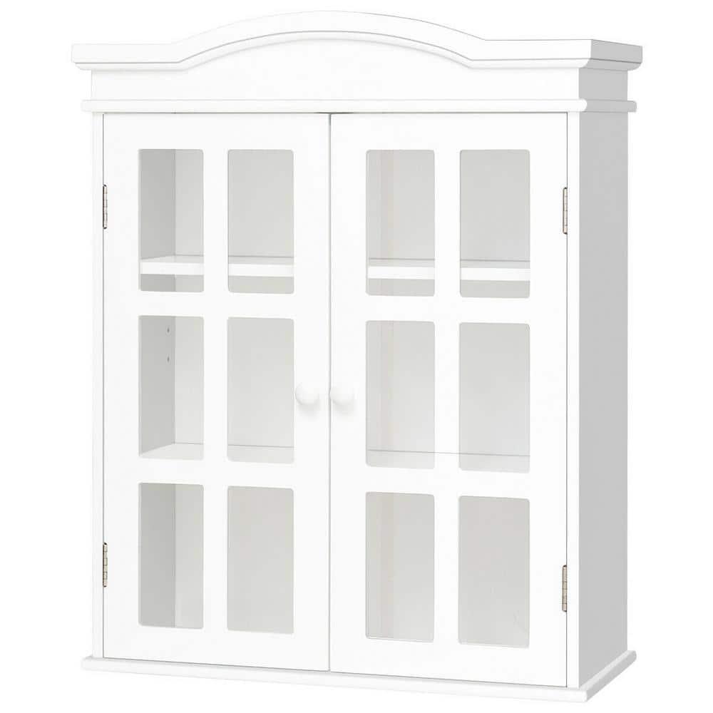 CASAINC 21 in W all Mount Double Doors Shelved Bathroom Medicine Cabinet in White