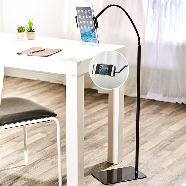 The Lakeside Collection Gooseneck Phone Stand Adjustable Electronic Holder For Flexible Height Use