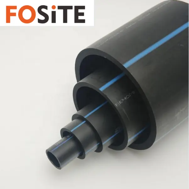 FOSITE Manufacturer Water Supply Plastic Water Pipe Black HDPE price