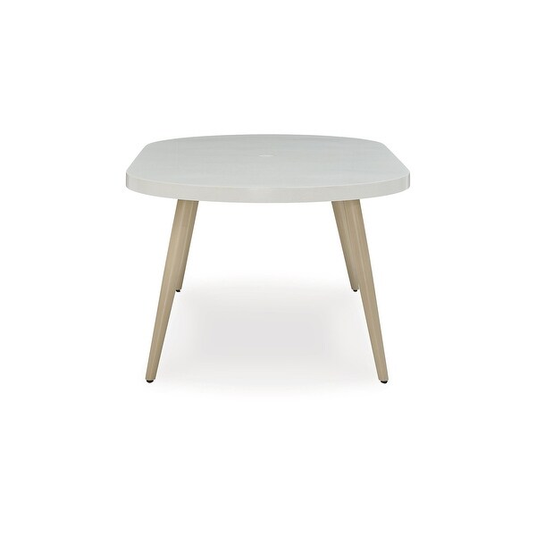 Signature Design by Ashley Seton Creek White Outdoor Dining Table