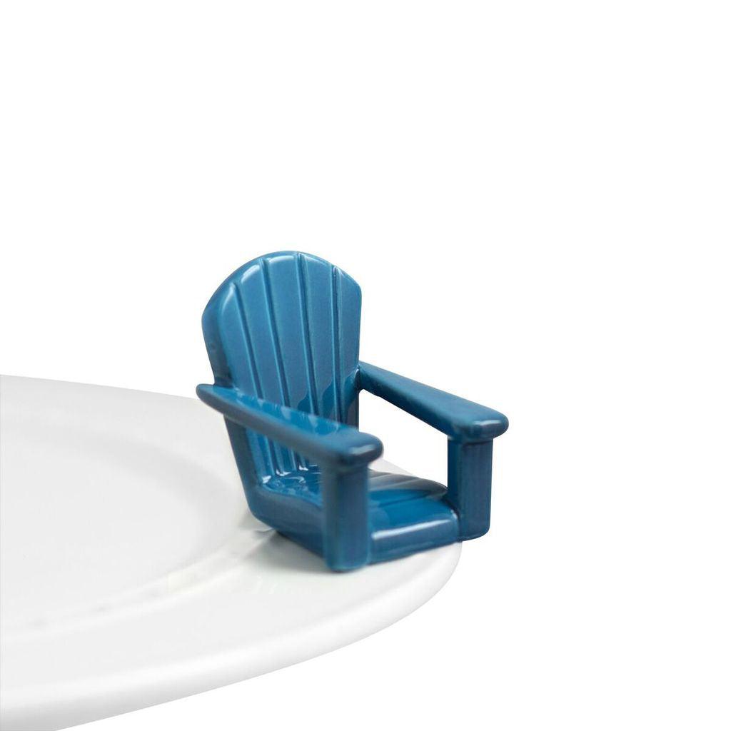 Nora Fleming  Chillin' Chair (Blue) Mini