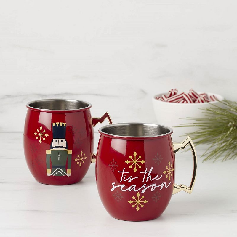 Cambridge 2-pc. 20-oz. Nutcracker Moscow Mule Mug Set