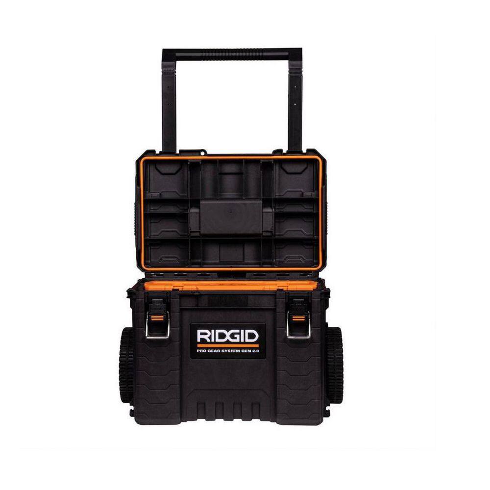 RIDGID 2.0 Pro Gear System 25 in. All Terrain Rolling Tool Cart 254065