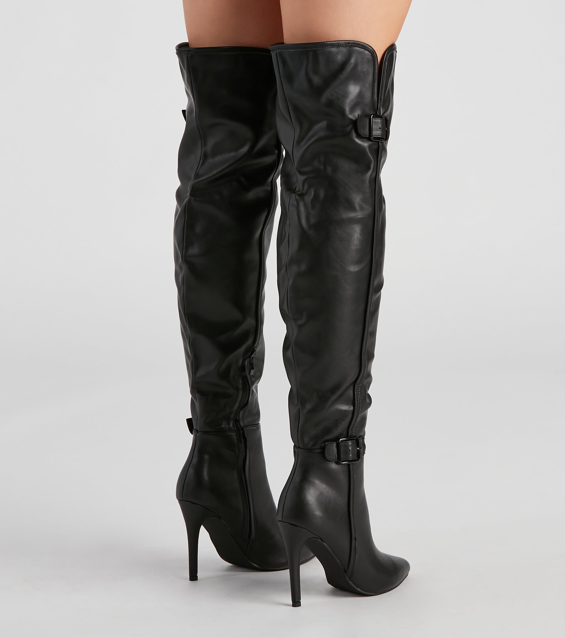 Sleek Moves Over-The-Knee Stiletto Boots