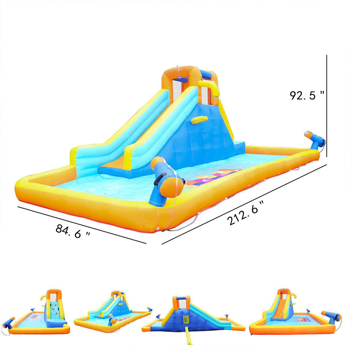 Inflatable Water Slides Kids Bounce House with Pool