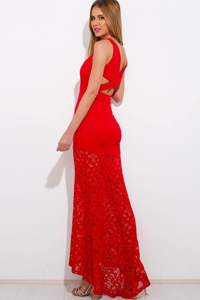 Lady Of The Night Maxi Dress Red