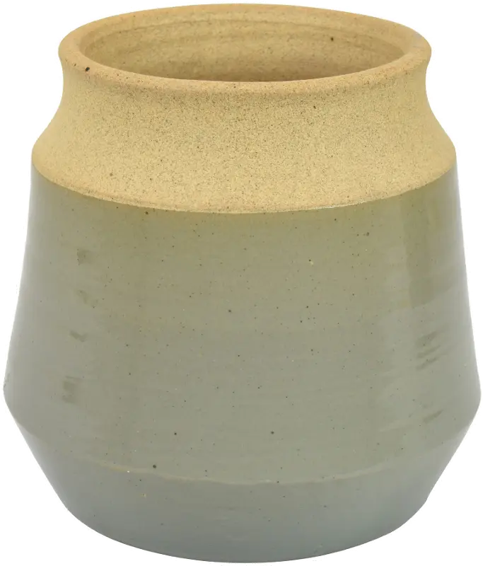 Allie 7 Inch Olive Green Vase