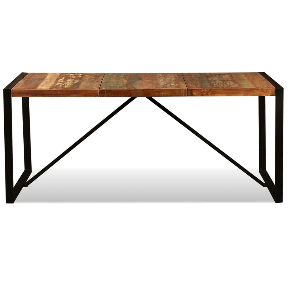 vidaXL Dining Table Solid Reclaimed Wood 70.9\