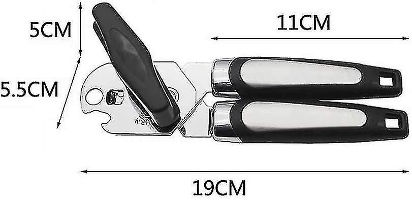 2023-manual Can Openers Stainless Steel  3 -in-1 Tin Lids Jar Bottle Caps Openers Smooth Edge，non