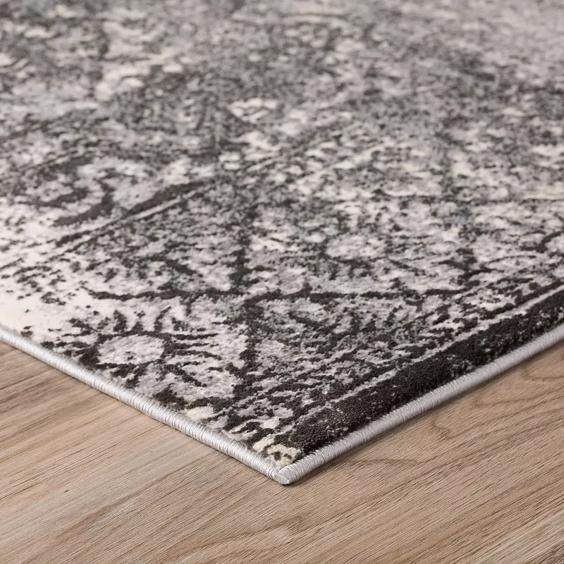 Addison Dayton Transitional Erased Persian Silver Area Rug