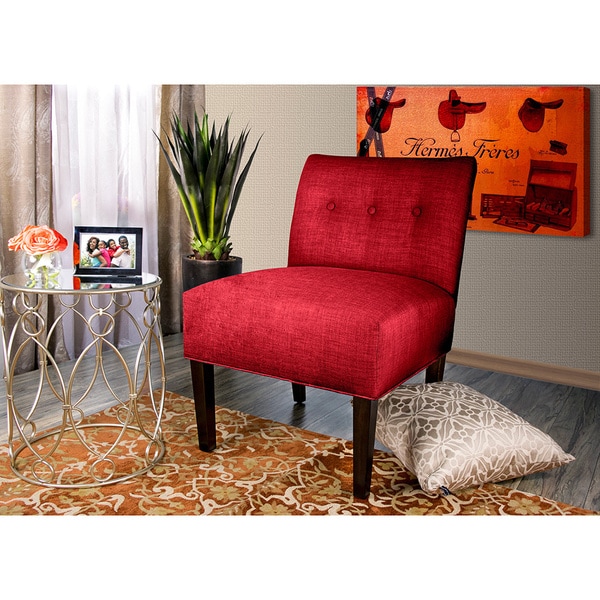 MJL Furniture Samantha Largo Button Tufted Accent Chair