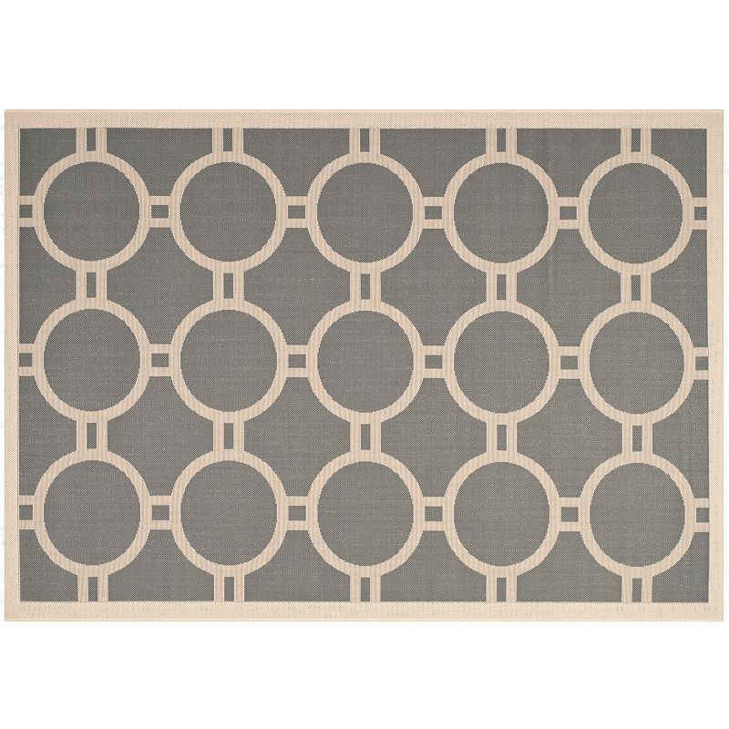 Safavieh Courtyard Circle in the Square Indoor Outdoor Rug