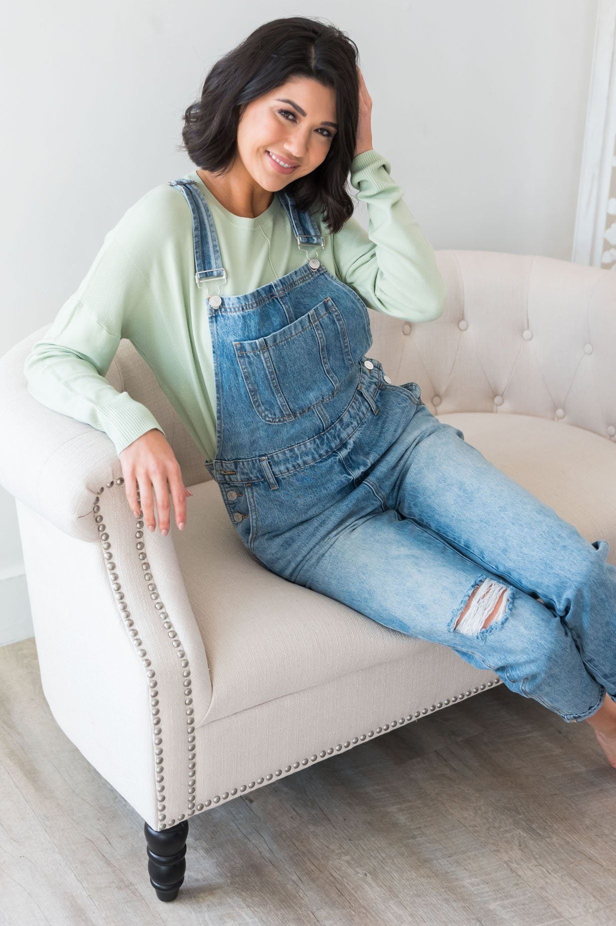 The Paris Modest Denim Overalls