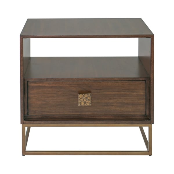 Uttermost Bexley Dark Walnut Side Table