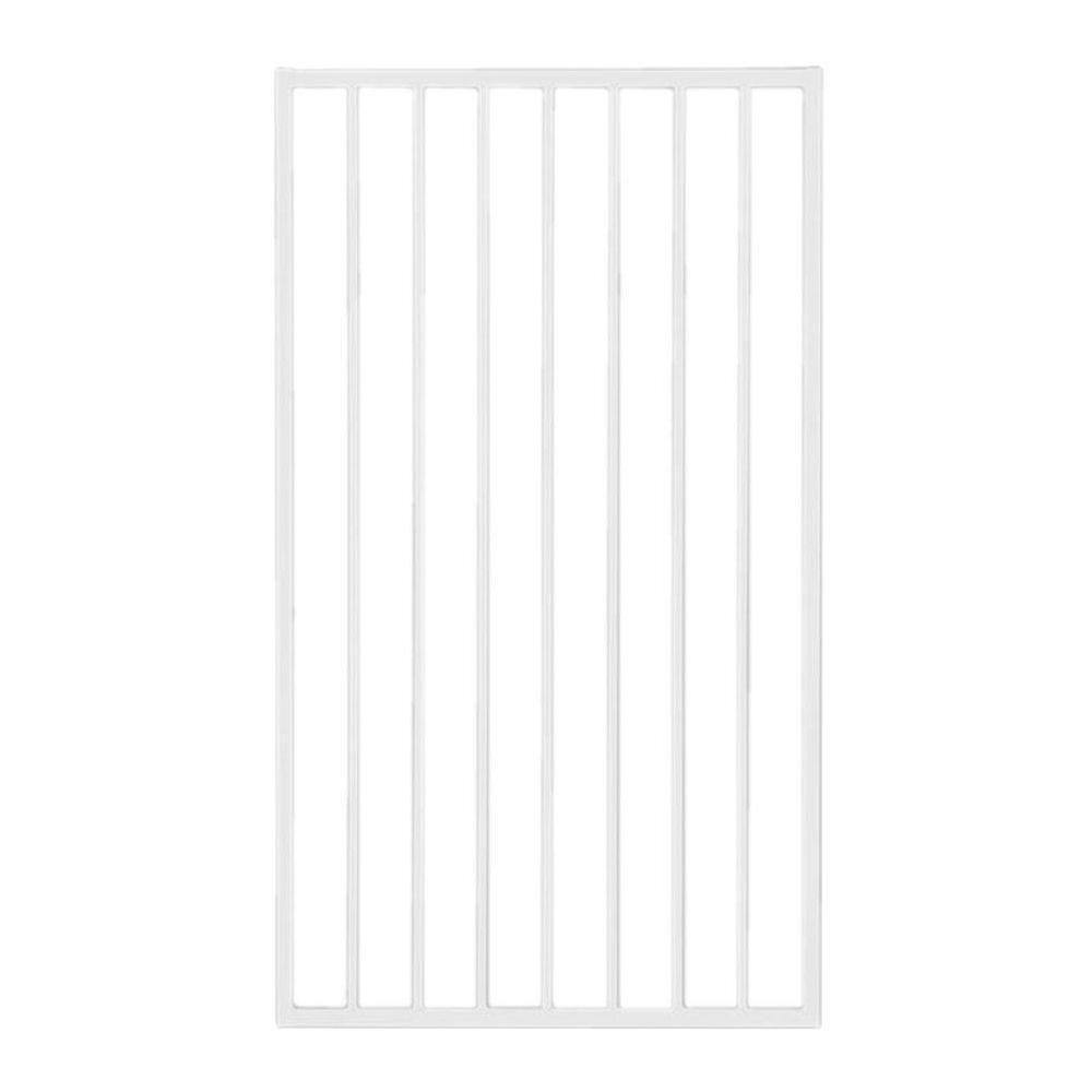 US Door and Fence Pro Series 3 ft. x 5 ft. White Steel Fence Gate G2GHDS33X58WUS