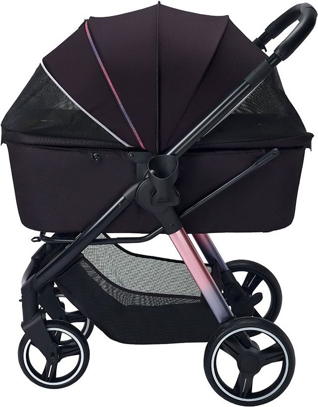 Ibiyaya Retro Luxe Cat and Dog Stroller， Large