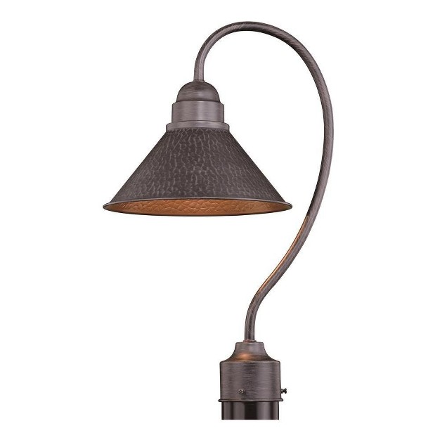 Vaxcel Outland 1 Light Post Light Aged Iron