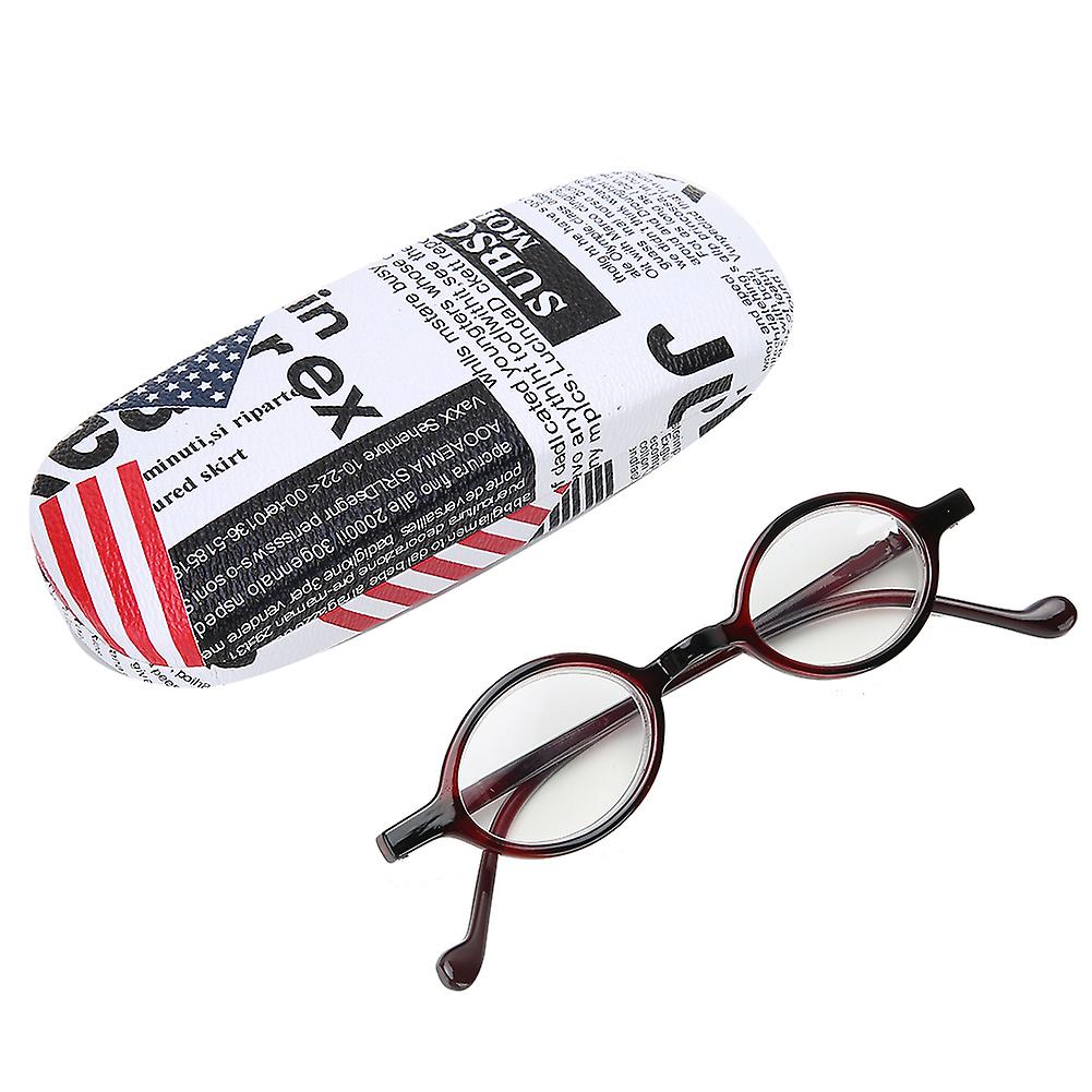 Vintage Reading Glasses Blue Light Blocking Anti-fatigue Presbyopic Glasses Eyeglasses+250 Red Frame