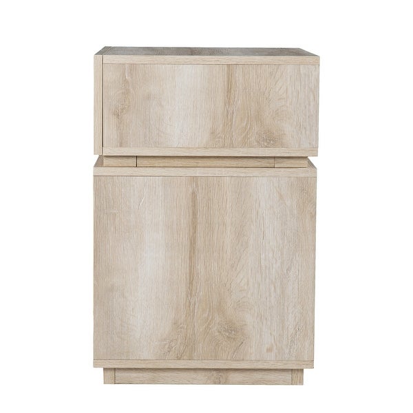 SEI Furniture Madelia Transitional Whitewash Wood Side Table