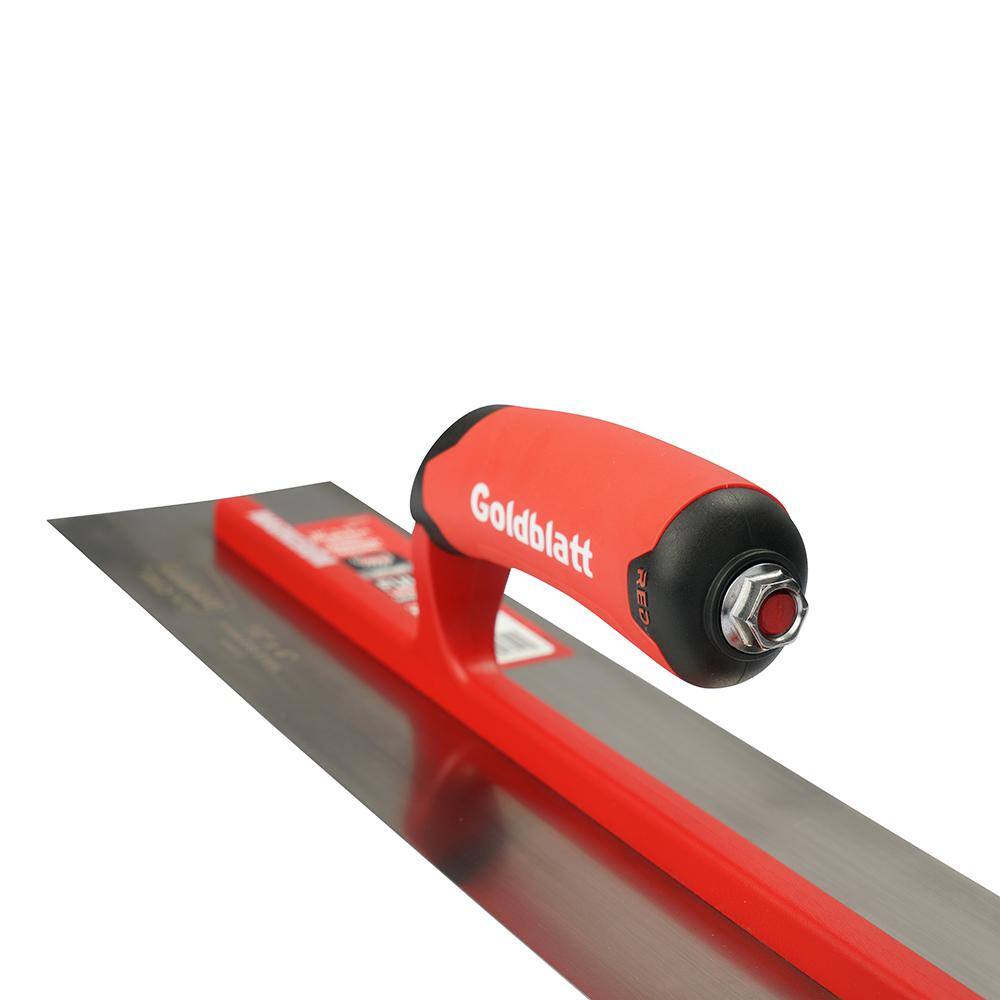 Goldblatt RED SINCE 1885 16 in. x 4 in. Pro Steel Finishing Trowel G16112