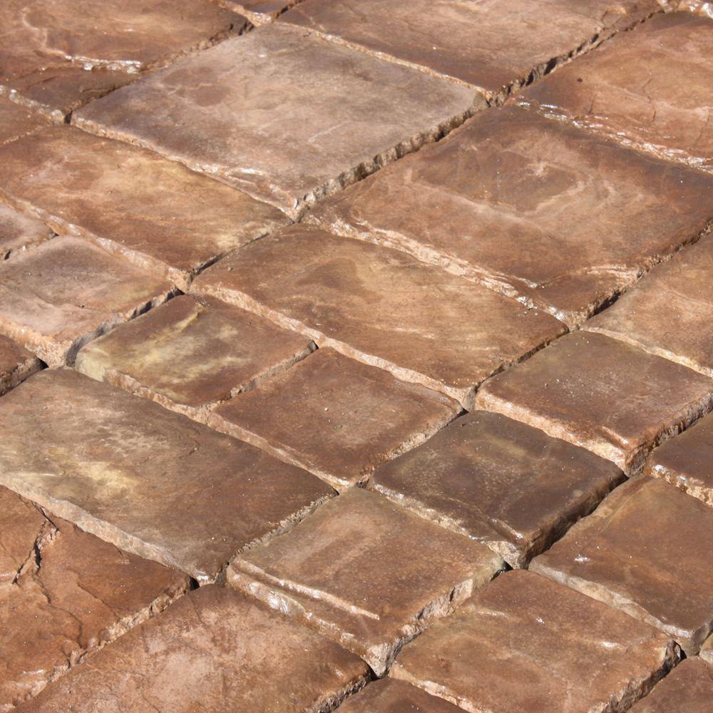 Natural Concrete Products Co Cass Stone 100 sq. ft. Brown Concrete Paver Kit CASSB