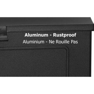 Black Classic Cast Aluminum Wall Mount Mailbox AL361N